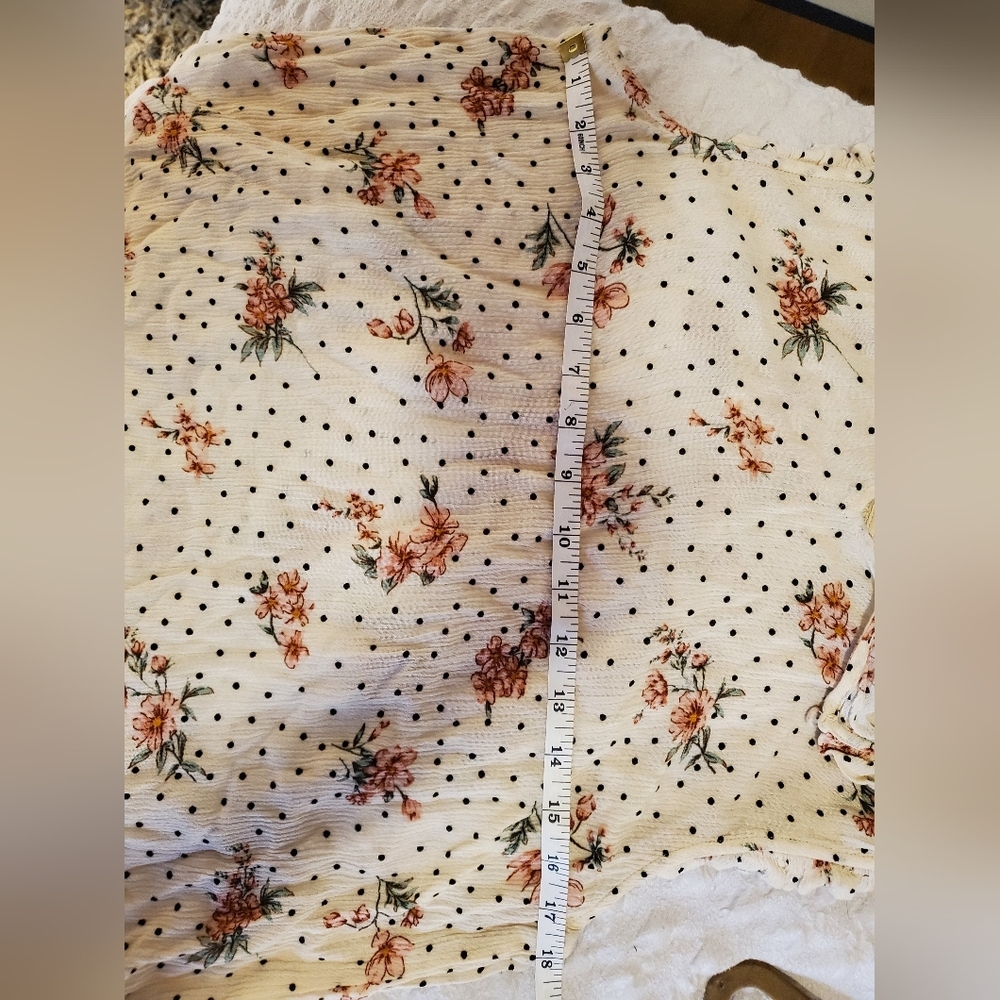 Kids Floral Ruffle Sleeve Top - Picture 3 of 6